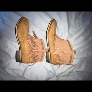 Fringed Ankle Boots